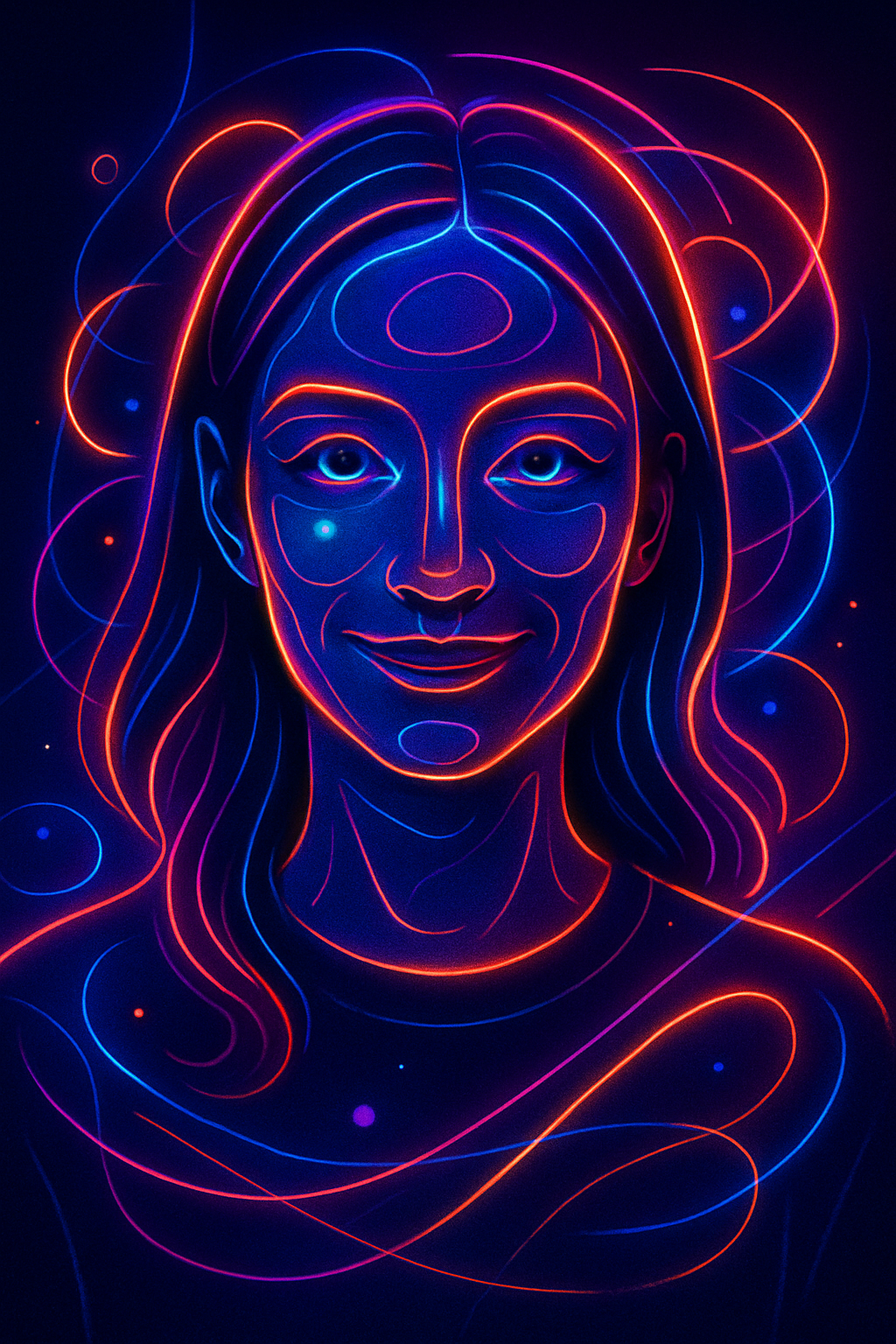 Neon Abstract Portrait